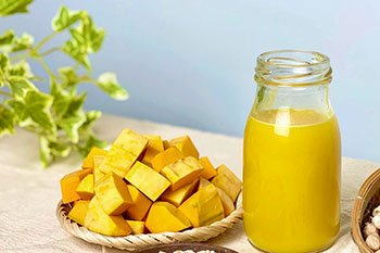 Công thức nấu sữa hạnh nhân mix bí đỏ