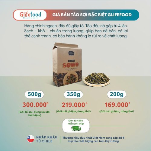 Tảo Sợi Đặc Biệt Cắt Sẵn