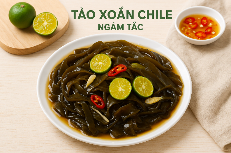 Tảo Xoắn Chile Ngâm Tắc – Món Ăn Lành Mạnh Cho Cả Ăn Chay Và Ăn Mặn
